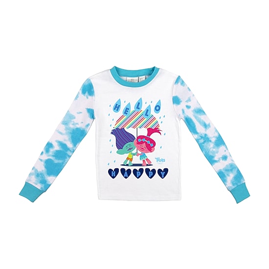 Little & Big Kid Girls Trolls Crew Neck Long Sleeve 2-pc. Pajama Set