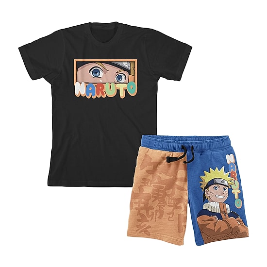 Little & Big Kid Boys Naruto Short Sleeve 2-pc. Pajama Set