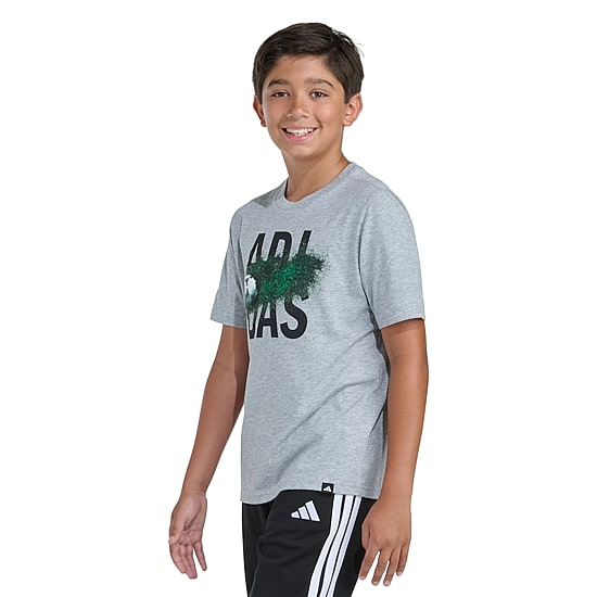 adidas Little Boys Crew Neck Short Sleeve Regular Fit Graphic T-Shirt