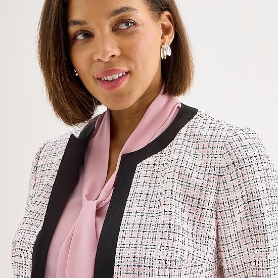 Black Label by Evan-Picone Womens Classic Fit Suit Jacket