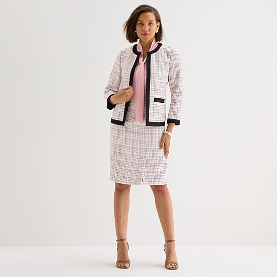 Black Label by Evan-Picone Womens Classic Fit Suit Jacket