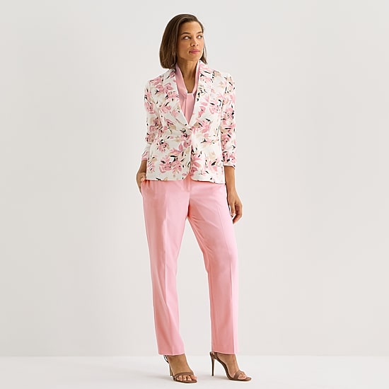 Black Label by Evan-Picone Womens Classic Fit Suit Jacket