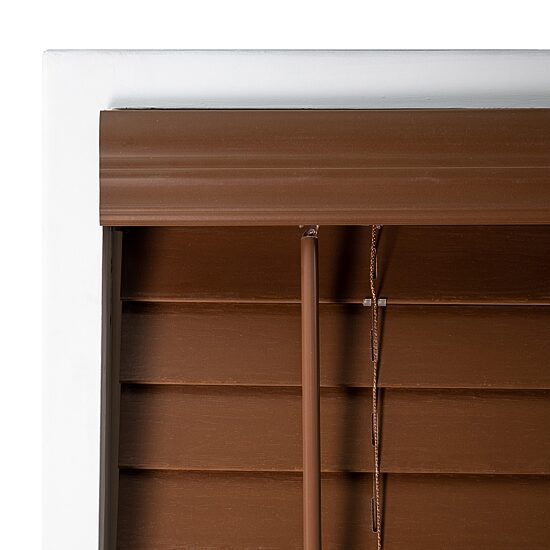 Cut-to-Width 2" Cordless Faux-Wood Blinds
