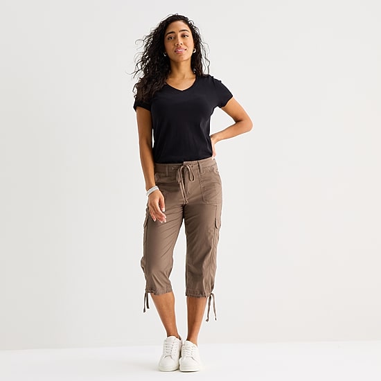 St. John's Bay Womens Straight Capri Pant - JCPenney