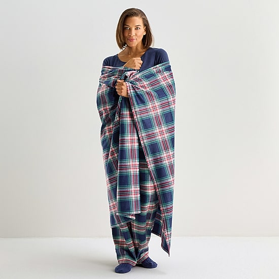 Liz Claiborne Womens Long Sleeve 4-pc. Pajama Set