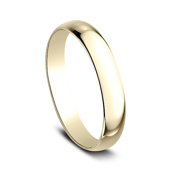 Womens 3MM 10K Gold Wedding Band