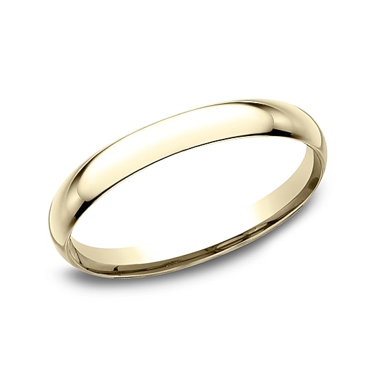 Womens 10K White Gold 2MM Comfort-Fit Wedding Band