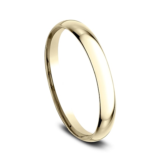 Womens 10K White Gold 2MM Comfort-Fit Wedding Band