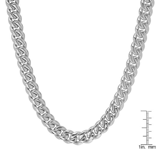 Mens Stainless Steel Hypoallergenic 24 Inch Box Chain Necklace