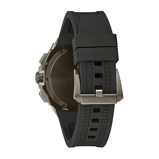 Bulova Precisionist Mens Black Strap Watch 98b358