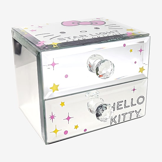 Hello Kitty "Star Light Star Bright" Mirrrored Glass Jewelry Box