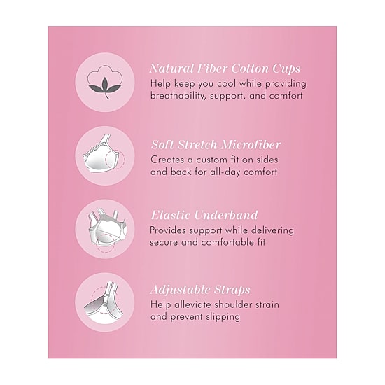 Exquisite Form Fully Full Coverage Unlined Wireless Full Coverage Bra 5100535