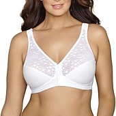 Exquisite Form®  Women's FULLY Lace Wireless Back & Posture Support Bra with Front Closure-5100565