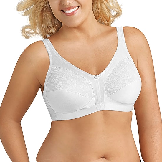 Exquisite Form® Women's FULLY Slimming Wireless Full-Coverage Bra with Back Closure & Lace- 5100548