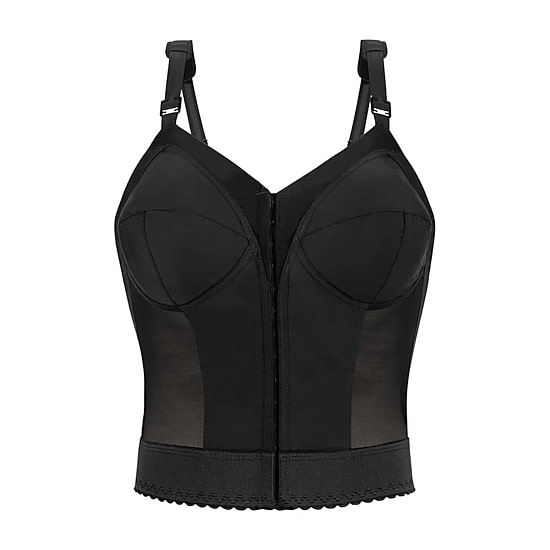 Exquisite Form®  Women's FULLY Slimming Wireless Back & Posture Support Longline Bra with Front Closure- 5107530