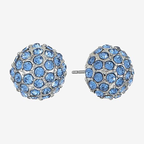 Monet Jewelry 13mm Stud Earrings In Blue
