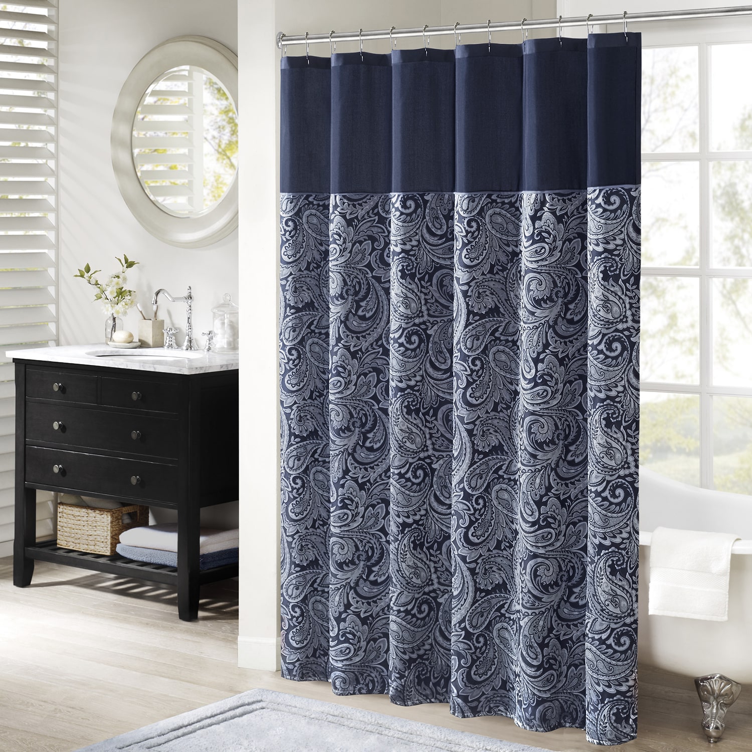 Madison Park Whitman Shower Curtain