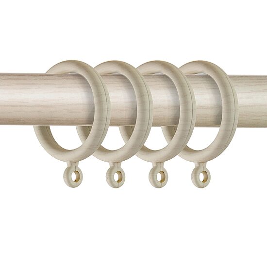 Rod Desyne 1-3/8in Plastic Faux Wood 10-pc. Curtain Rings