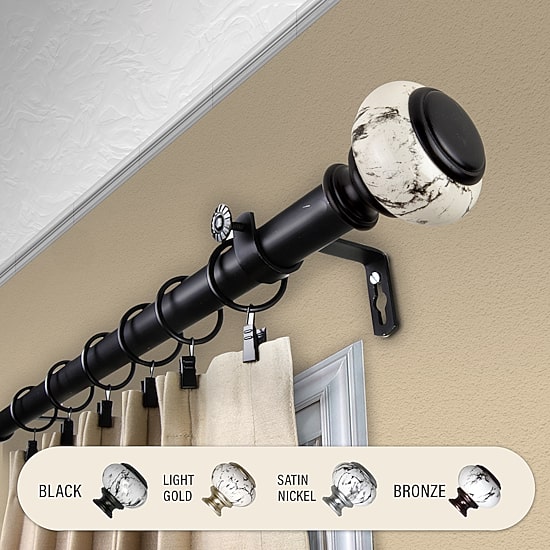 Rod Desyne Kelly 1 IN Adjustable Curtain Rod