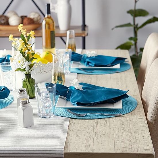 Design Imports Round Woven 6-pc. Placemat