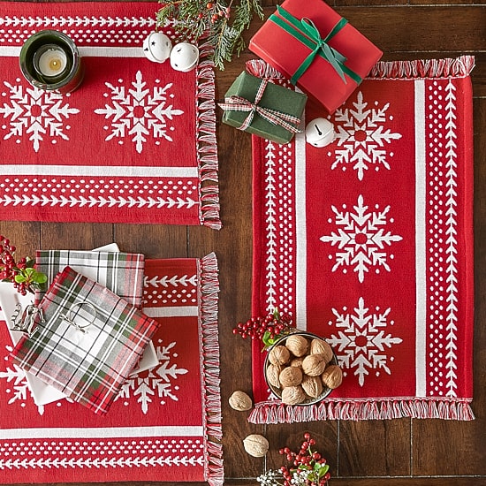 Design Imports Nordic Snowflake 4-pc. Placemat