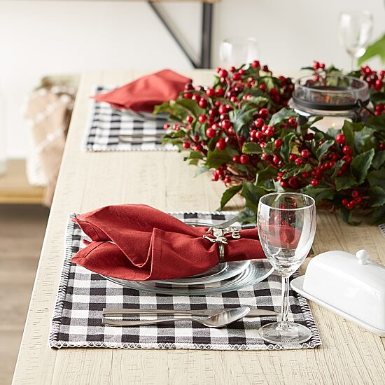 Design Imports Christmas Buffalo 6-pc. Placemat