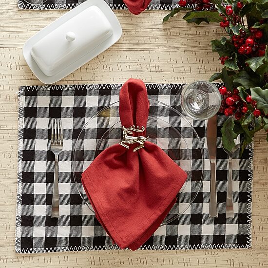 Design Imports Christmas Buffalo 6-pc. Placemat
