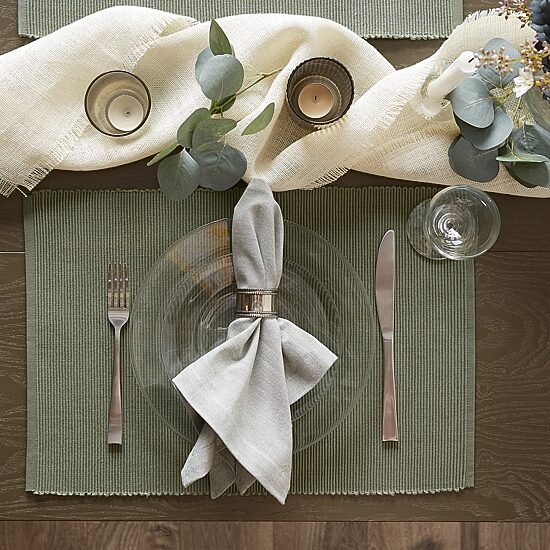 Design Imports Artichoke Ribbed 6-pc. Table Linen Set
