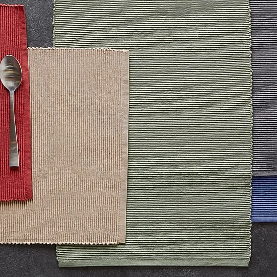 Design Imports Barn Red Ribbed 6-pc. Placemats