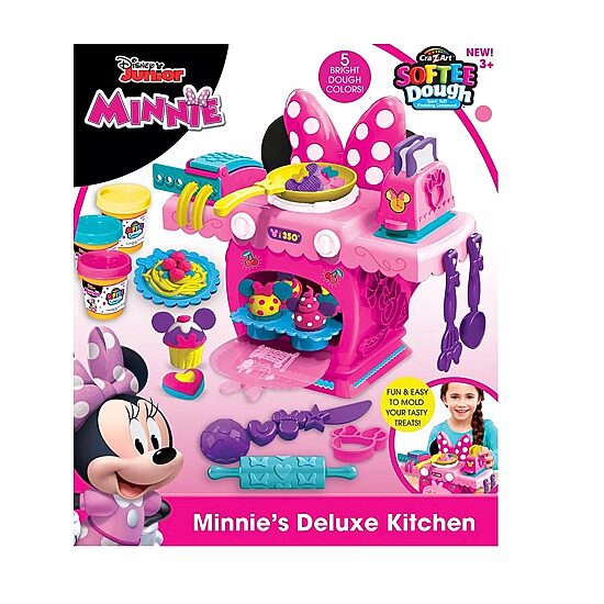 Cra-Z-Art Softee Dough Minnie Deluxe Kitchen - Multi-Color Dough 15-pc. Dough