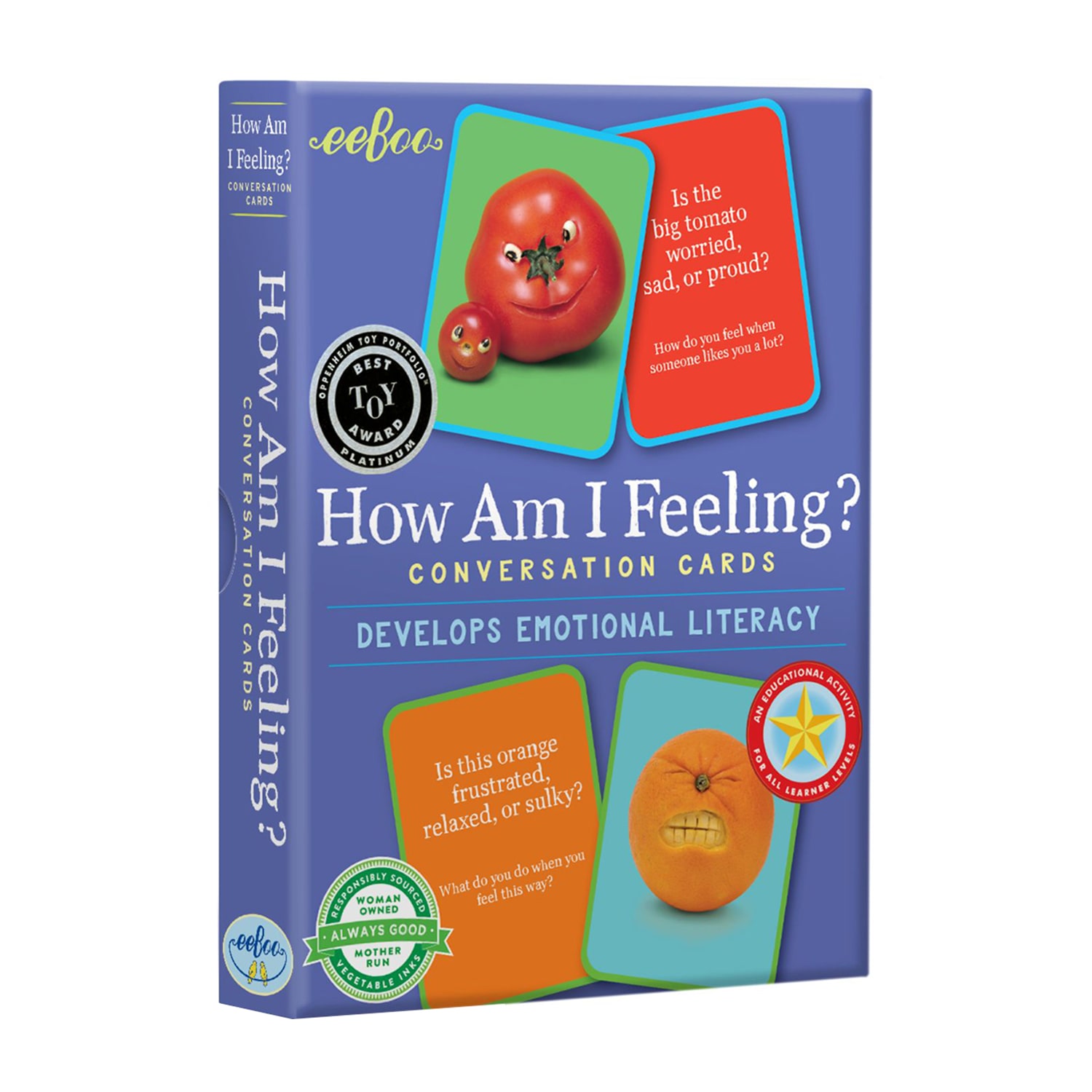 Eeboo How Am I Feeling? Conversation Flashcards Interactive Toy