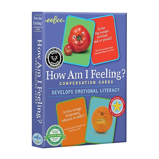 Eeboo How Am I Feeling? Conversation Flashcards Interactive Toy