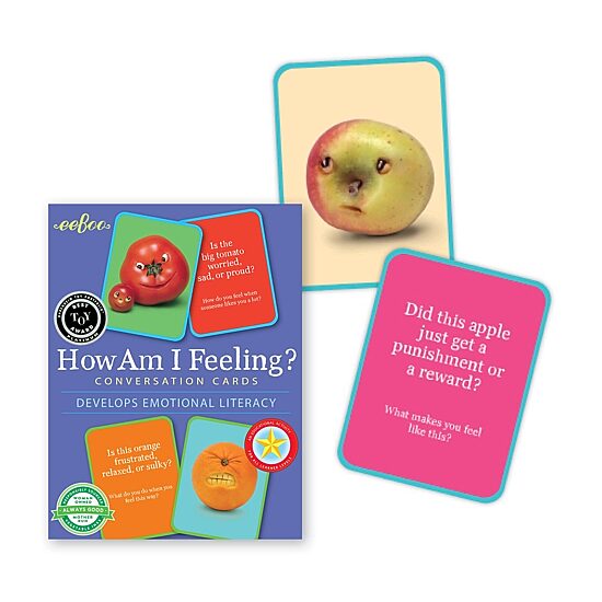 Eeboo How Am I Feeling? Conversation Flashcards Interactive Toy