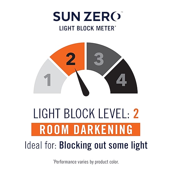 Sun Zero Emory Rod Pocket Energy Saving Light-Filtering Single Curtain Panel