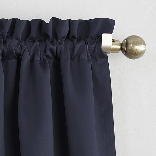Sun Zero Emory Rod Pocket Energy Saving Light-Filtering Single Curtain Panel