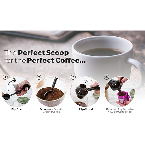 EZ Scoop 2 In 1 Coffee Scoop With Funnel