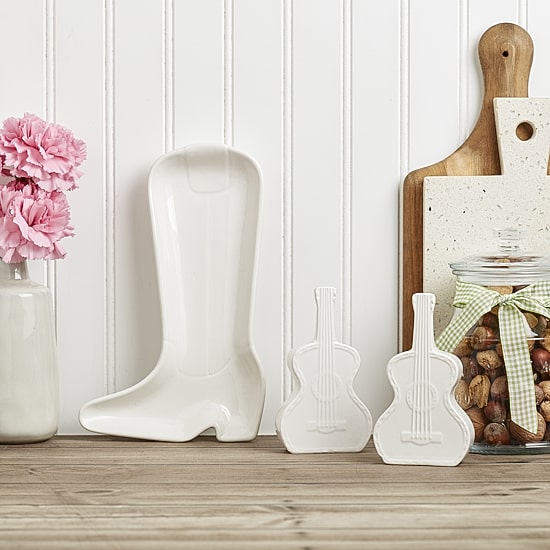 Dolly Parton Salt & Pepper Guitar With Boot Spoon Rest