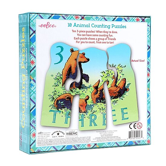 Eeboo Animal Counting Set 20-pc. Puzzle