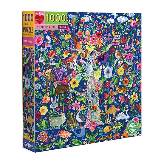 Eeboo Piece And Love Tree Of Life 1000 Piece Square Adult Jigsaw 1000-pc. Puzzle