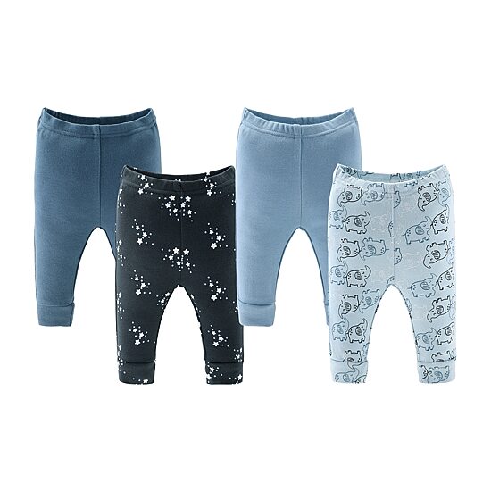 The Peanutshell 0-3m Blue Elephant Baby Unisex Knit 30-pc. Baby Clothing Set