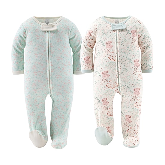 The Peanutshell 0-3m Floral Elephant Baby Unisex Knit 30-pc. Baby Clothing Set