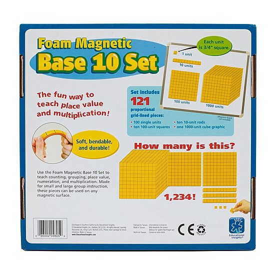 Educational Insights Foam Magnetic Base 10 Set  (121 Pieces)