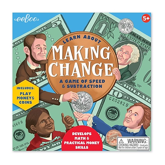 Eeboo Learn About Making Change Game 60-pc. Board Game