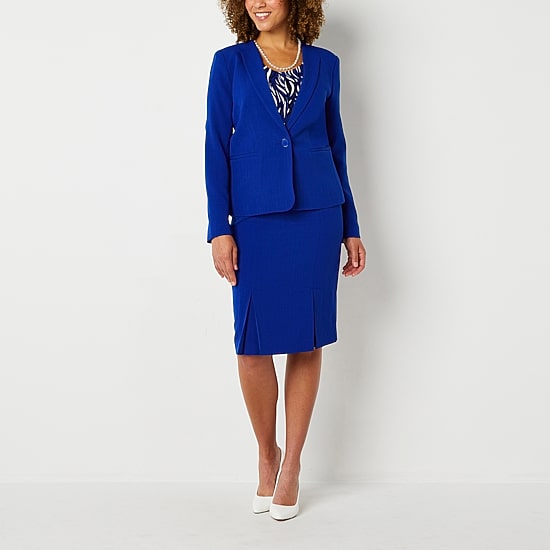 Black Label by Evan-Picone Womens Classic Fit Suit Jacket