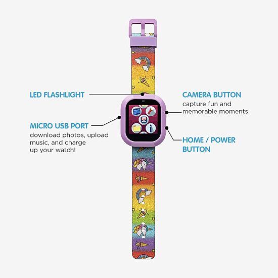 Itouch Playzoom Unisex Multi-Function Purple Strap Watch Pz303a-M01
