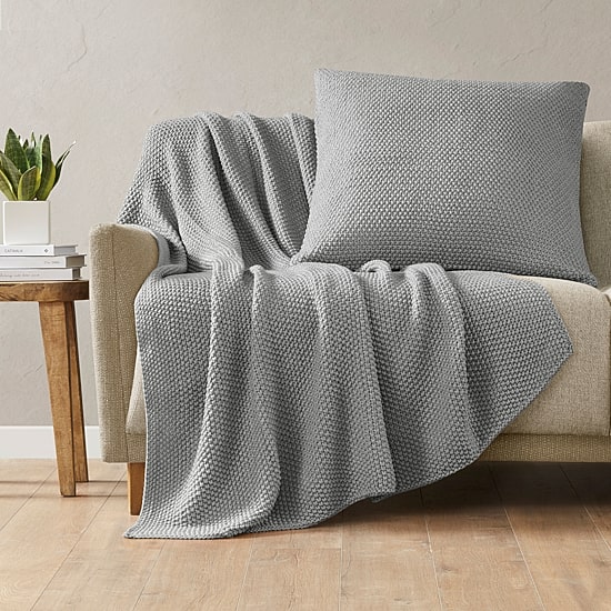 INK+IVY Bree Knit Euro Pillow Cover