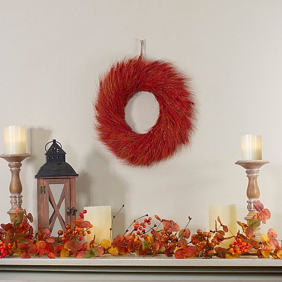 Northlight 5ft Berry And Leaves Fall Harvest Artificial Unlit Thanksgiving Indoor Garland
