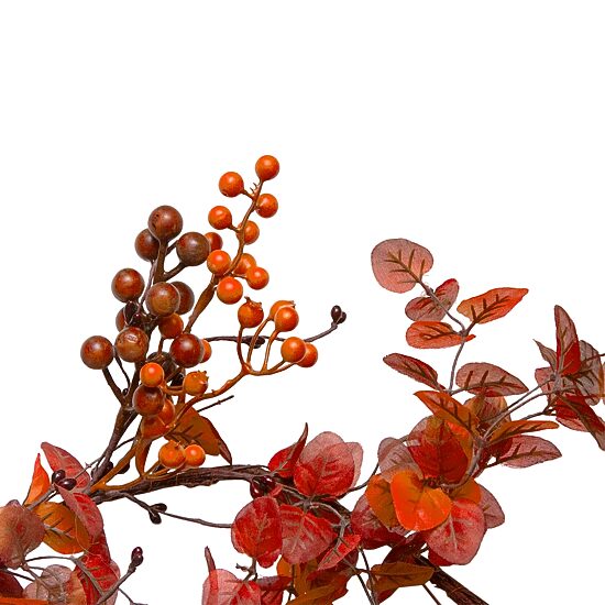 Northlight 5ft Berry And Leaves Fall Harvest Artificial Unlit Thanksgiving Indoor Garland