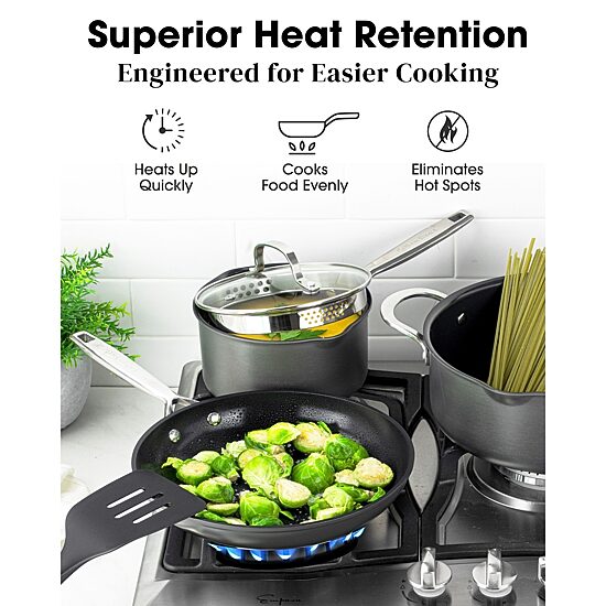 Gotham Steel Pro Ultra Ceramic 2x 15-pc. Non-Stick Cookware Set