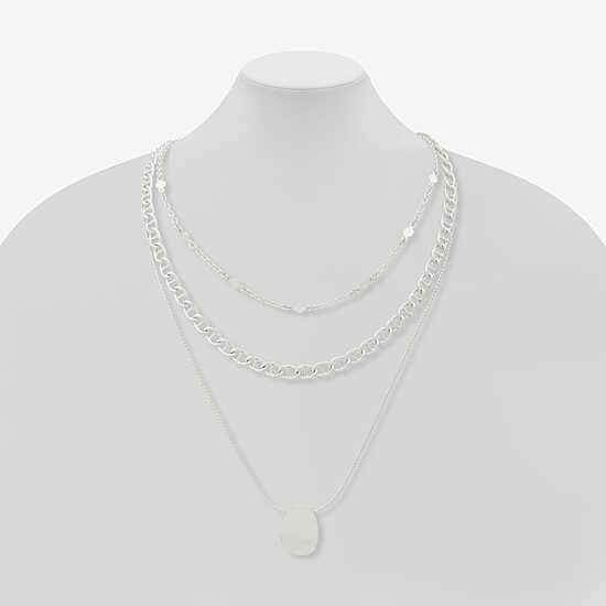 a.n.a Silver Tone Womens 20 Inch Strand Necklace